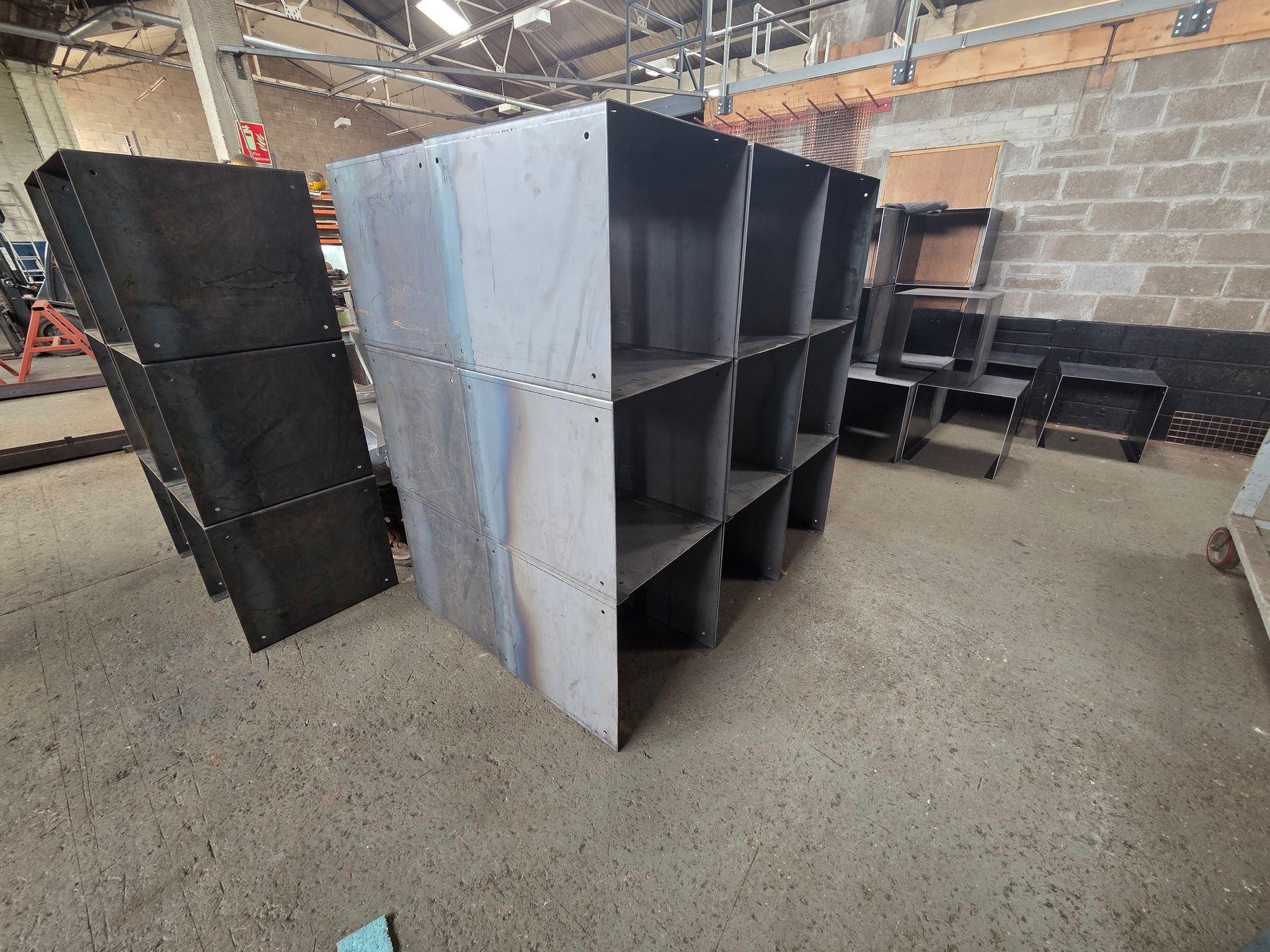 Bespoke metal cage installation