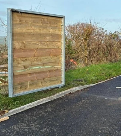 Custom driveway gate installation in West Wales