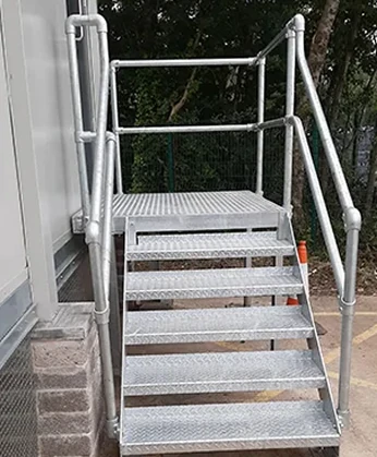 Metal stairs fabrication project