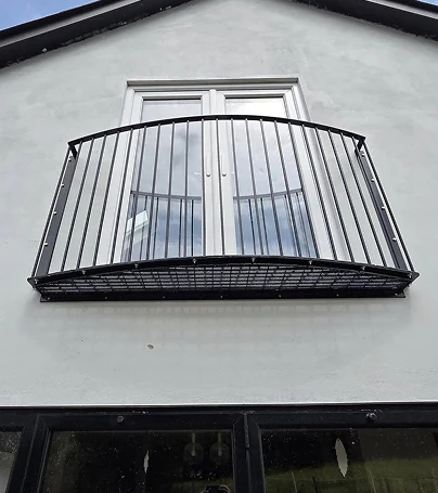 Finished Juliet balcony installation in Dyffryn