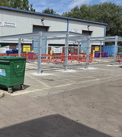 Completed outdoor storage shed project in Cardiff
