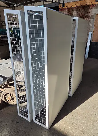 Galvanised steel cages