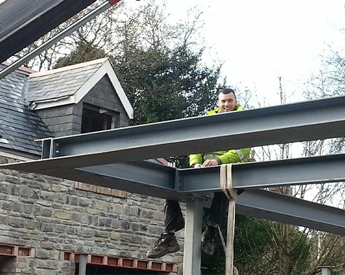 Finished Steel Beam Fabrication