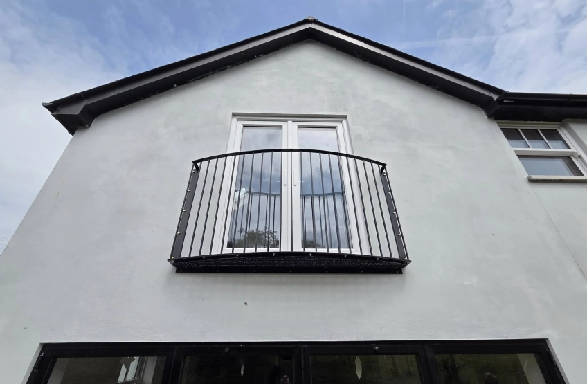 Custom bespoke metal work on residential property